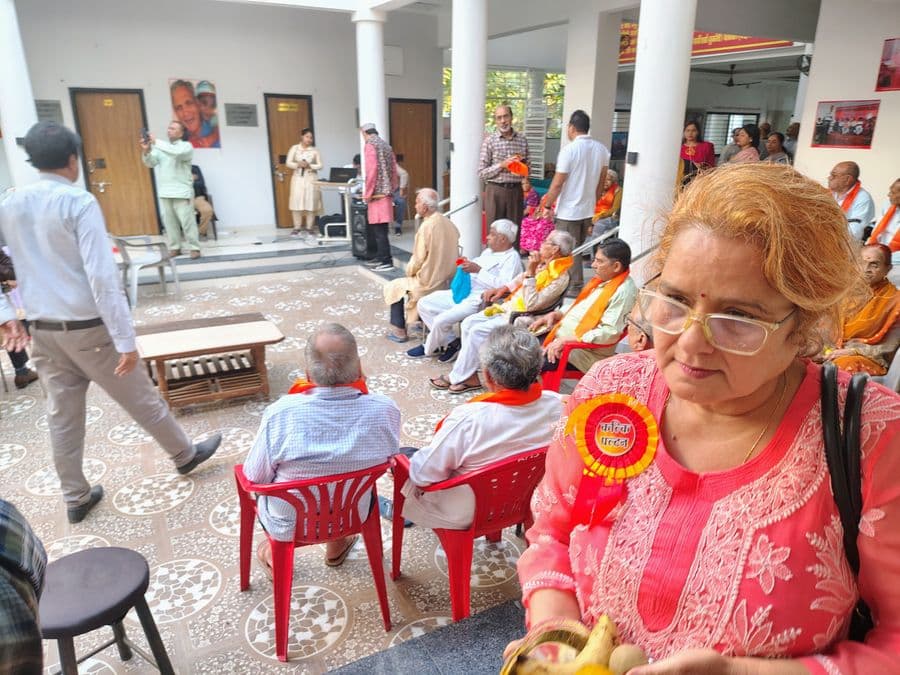 Seva at Viradha Ashram, our elder-care home