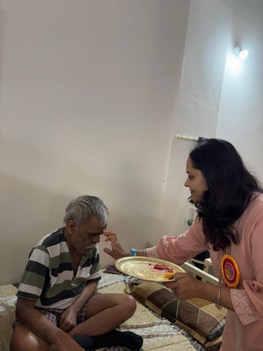 Seva at Viradha Ashram, our elder-care home